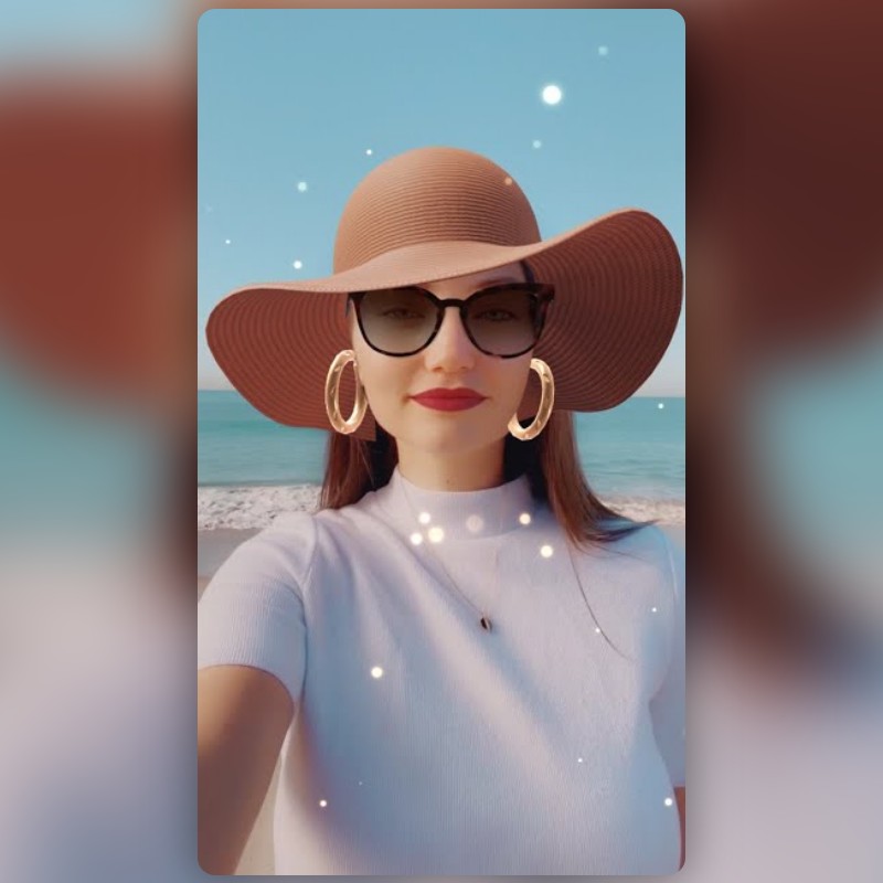 Summer Hat Lens by Snapchat Snapchat Lenses and Filters