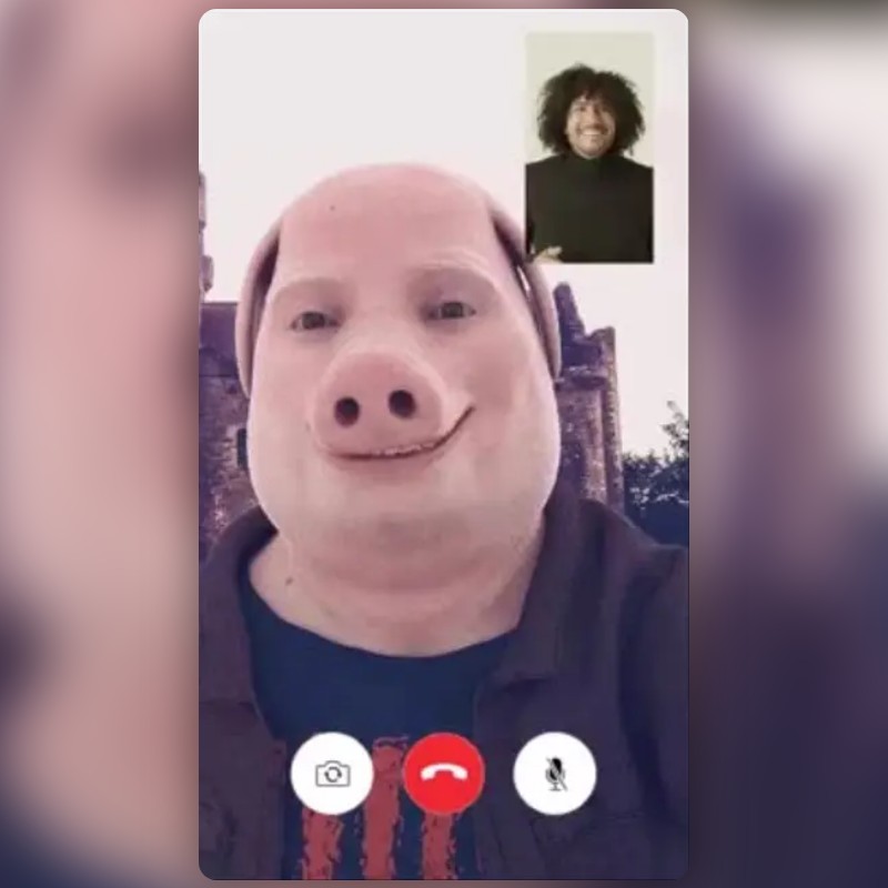 John Pork facetime Lens by Hudson - Snapchat Lenses and Filters