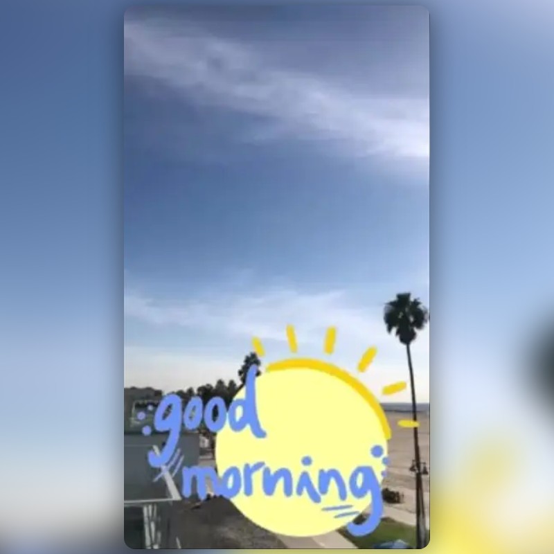 Good Morning Lens by Cute🥰 Boy😎 - Snapchat Lenses and Filters