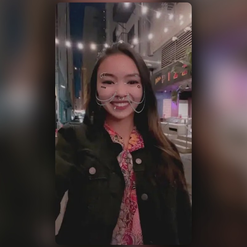 Nose Chain Look Lens by Snapchat Snapchat Lenses and Filters