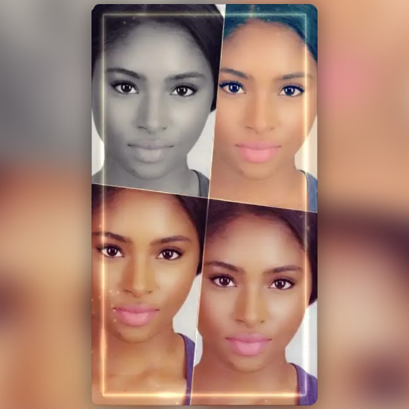 Collage with Sparkle Lens by Snapchat Snapchat Lenses and Filters