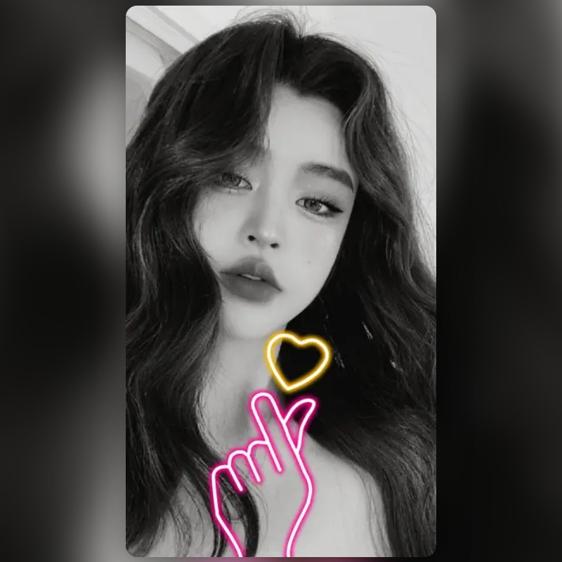 Korean Heart Sign Lens by 𝒶𝓅𝓅𝓁ℯ🦋 Snapchat Lenses and Filters