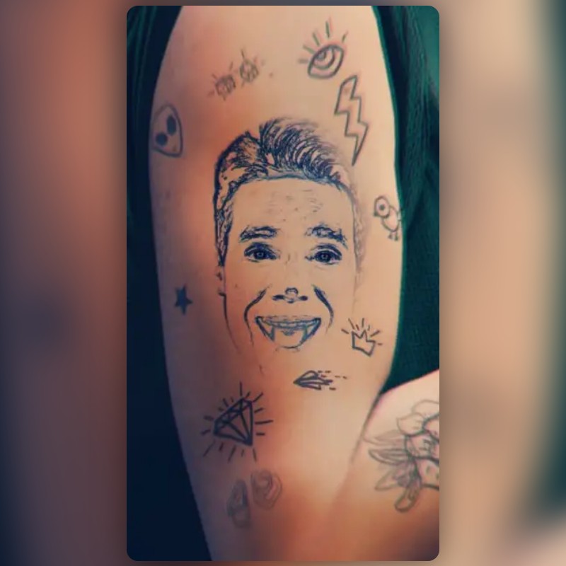 Face Tattoo Lens by Snapchat Snapchat Lenses and Filters