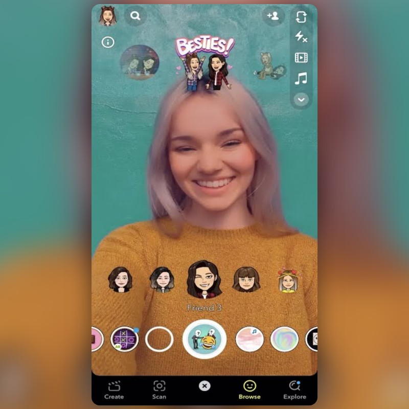 Paired Bitmoji Lens by Snapchat Snapchat Lenses and Filters