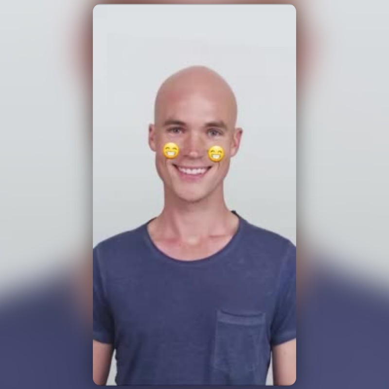 Beaming Bald Lens by Shahid Reality Snapchat Lenses and Filters