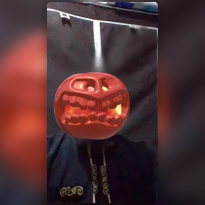 Scary Pumpkin Ar Lens By Botan Snapchat Lenses And Filters