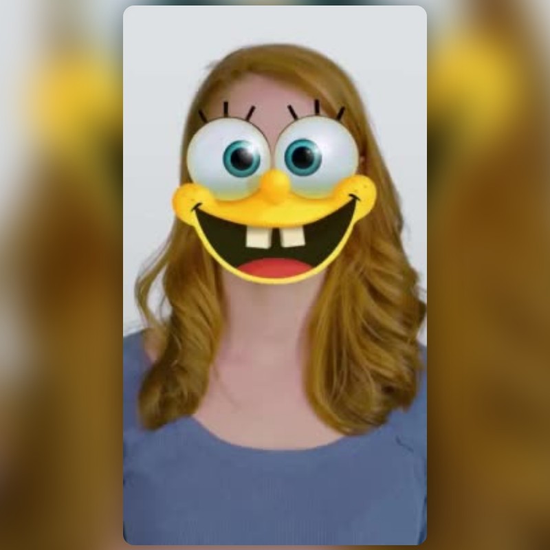 Spongebob Face Lens By Under25 Mohit Snapchat Lenses And Filters