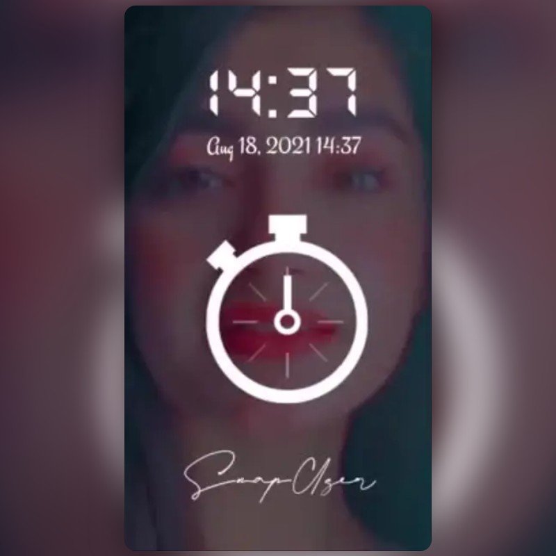 Clock Lens by Sunny Bahadurpuria🎥 Snapchat Lenses and Filters