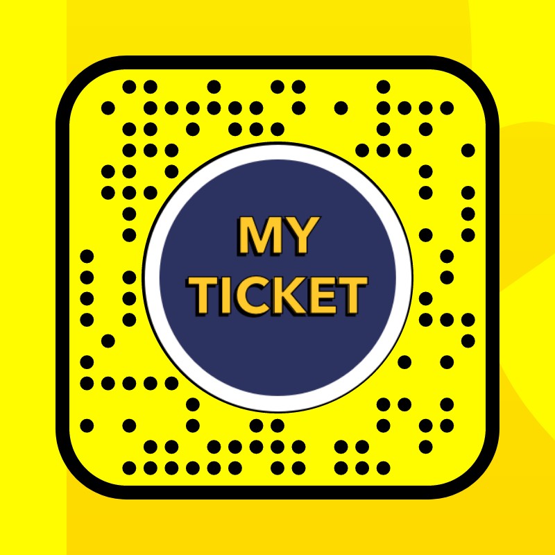 เลนส์ MY TICKET สร้างโดย Slide Up App😂💕 - เลนส์และฟิลเตอร์ Snapchat