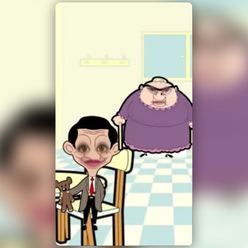 Mr Bean Cartoon Lens by Anastasia Berliana Snapchat Lenses and Filters