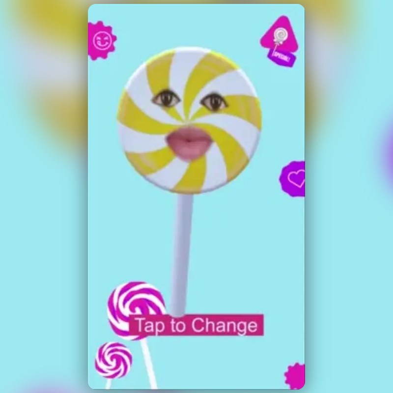 Snapchat Bops LolliPop Filter by Under25 Ramaiah | Snapchat Lenses