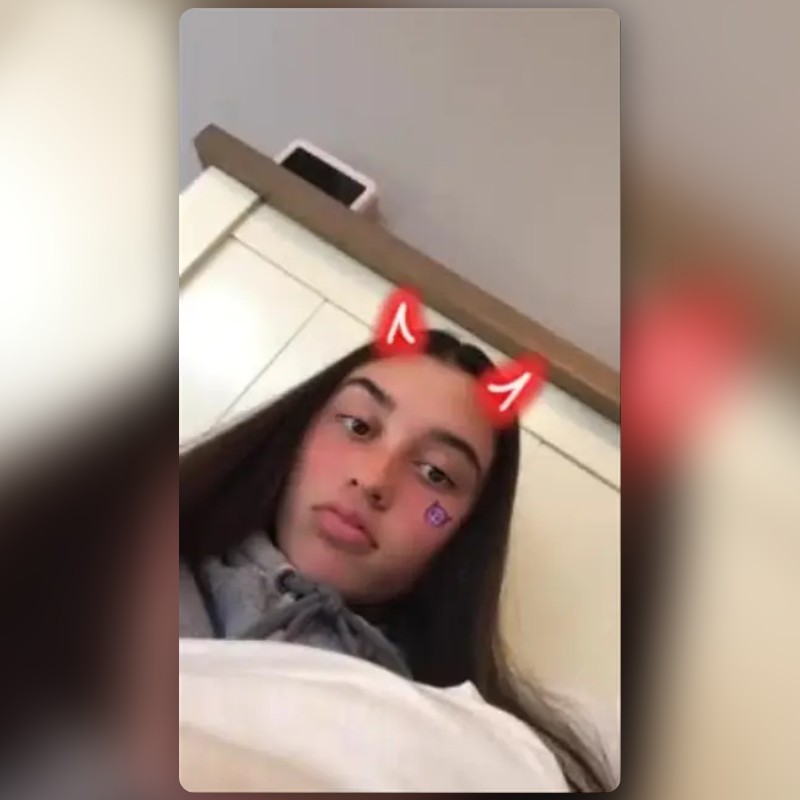 devil horns Lens by rylee moore Snapchat Lenses and Filters