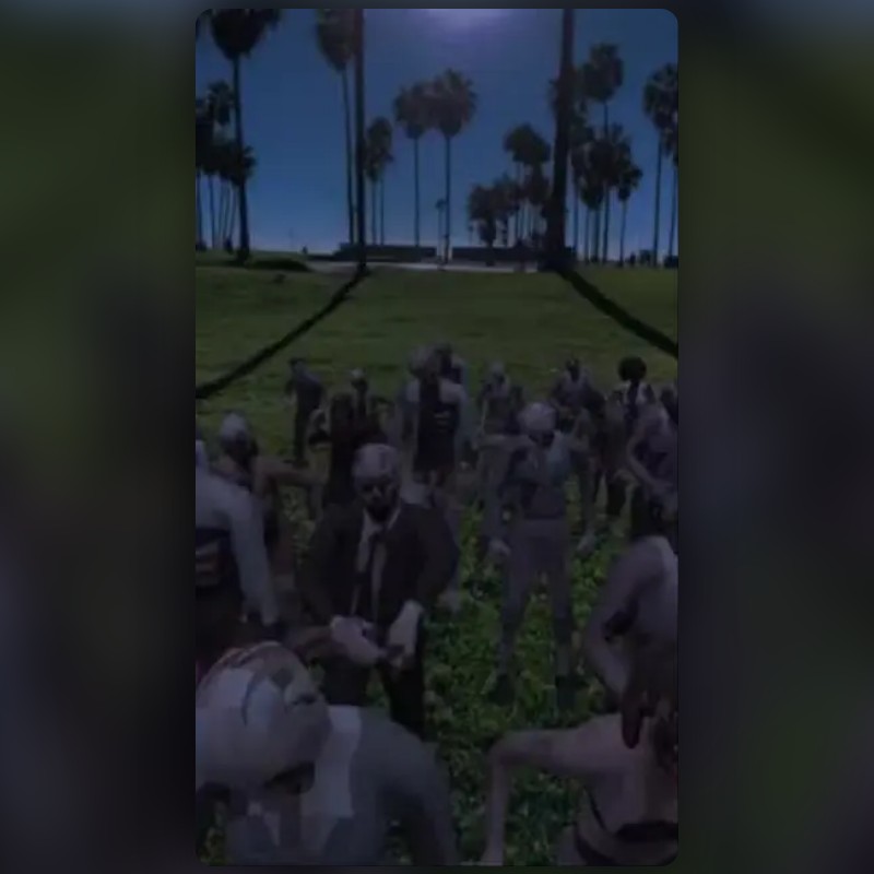 Zombie pixelated Lens by Under25 Atria Snapchat Lenses and Filters