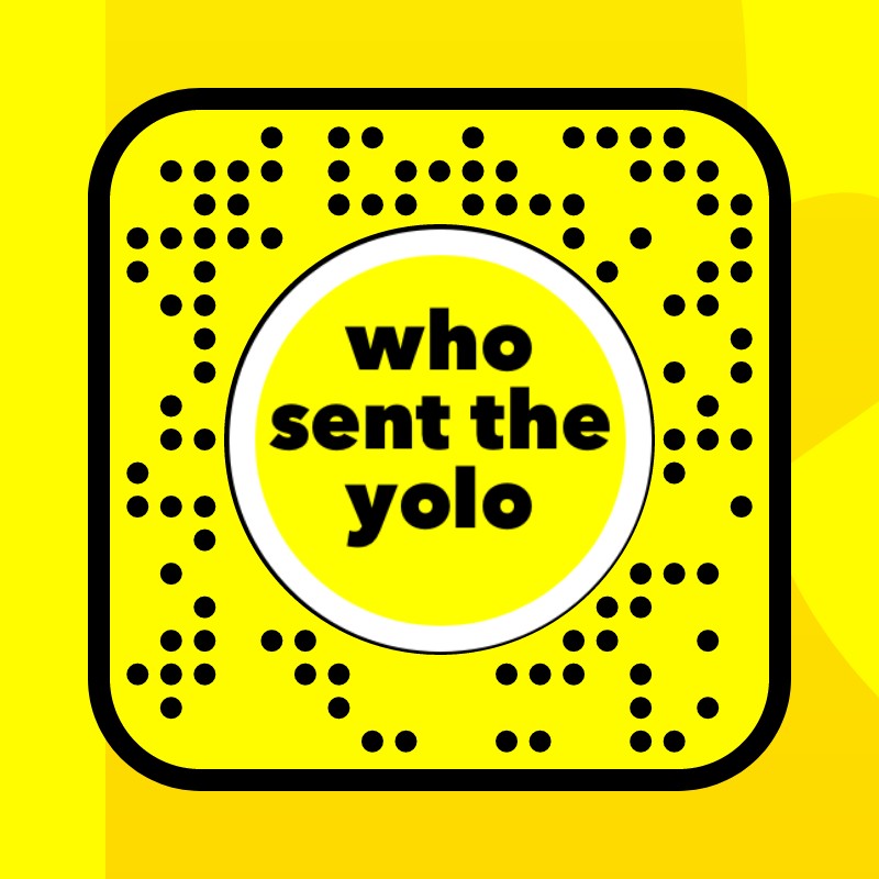 who sent the yolo Lens by Slide Up App😂💕 Snapchat Lenses and Filters