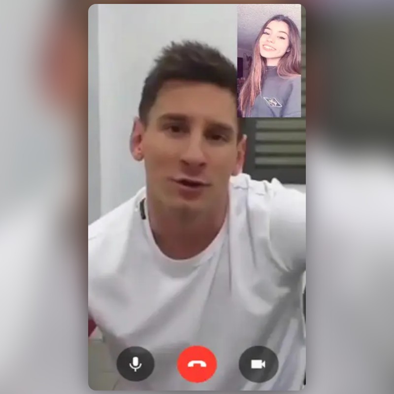 Calling Leo Messi Lens by K sharX Snapchat Lenses and Filters