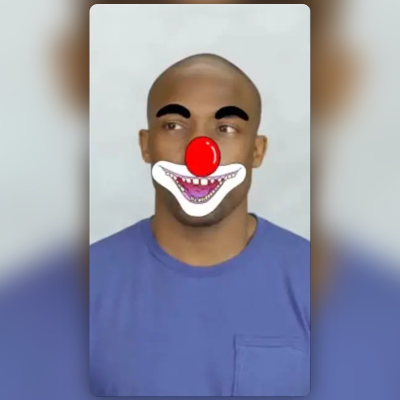 Ugly clown Lens by Marcel Poth Snapchat Lenses and Filters