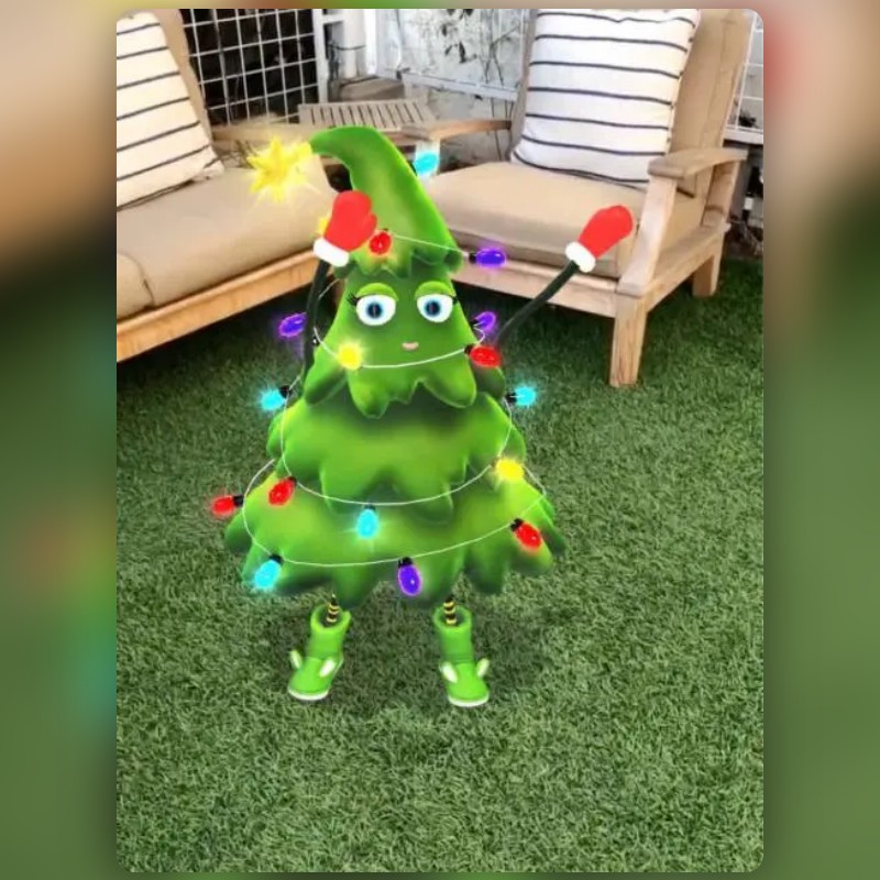 Christmas Tree Lens by Snapchat Snapchat Lenses and Filters
