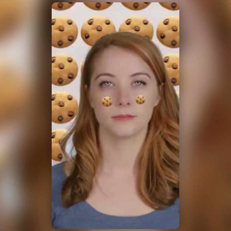 เลนส์ Cookies สร้างโดย Laura เลนส์และฟิลเตอร์ Snapchat 