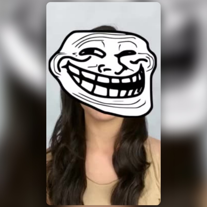 Troll Face Lens by REAL GEEKERR 🤓🤓🤓 - Snapchat Lenses and Filters