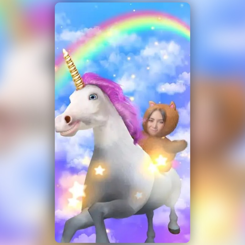 Unicorn Ride Lens by Snapchat Snapchat Lenses and Filters