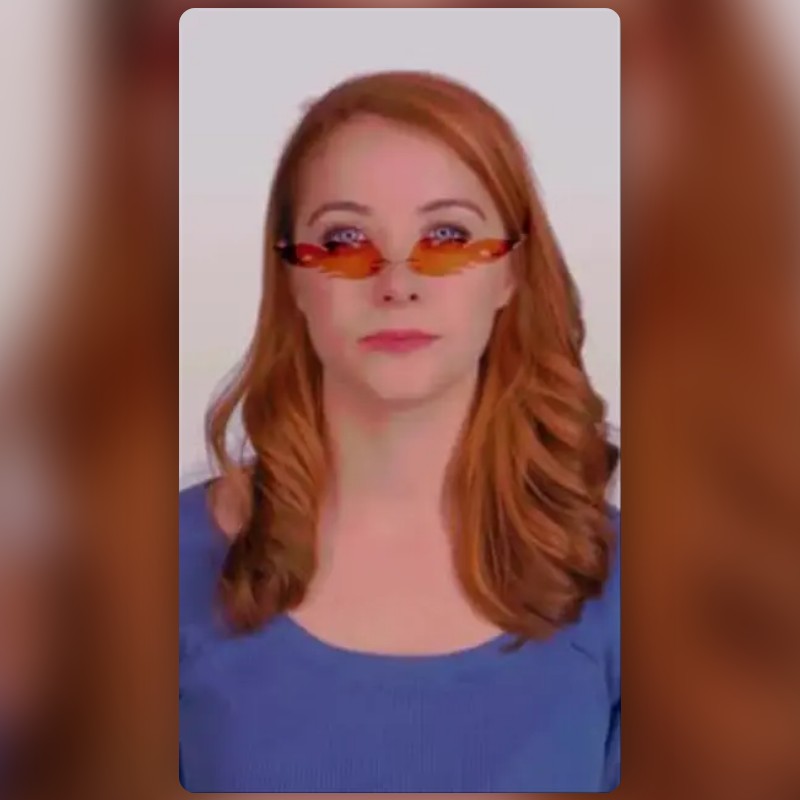 fire glasses Lens by Caroline Chubb Snapchat Lenses and Filters
