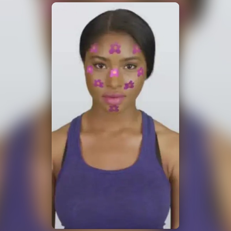 Pink Flowers Lens by aniya sienna Snapchat Lenses and Filters