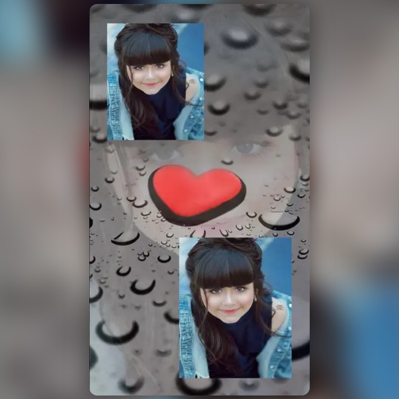 Heart Water Drops Lens by Sunny Bahadurpuria🎥 Snapchat Lenses and Filters