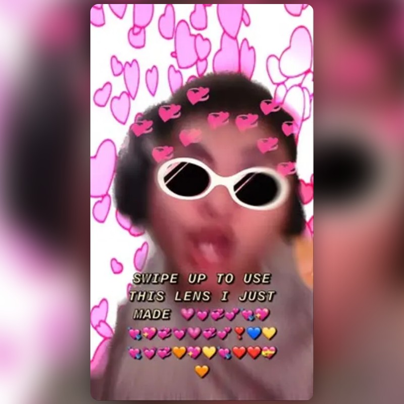 Clout Heart Meme Lens by Fimoramusic Snapchat Lenses and Filters