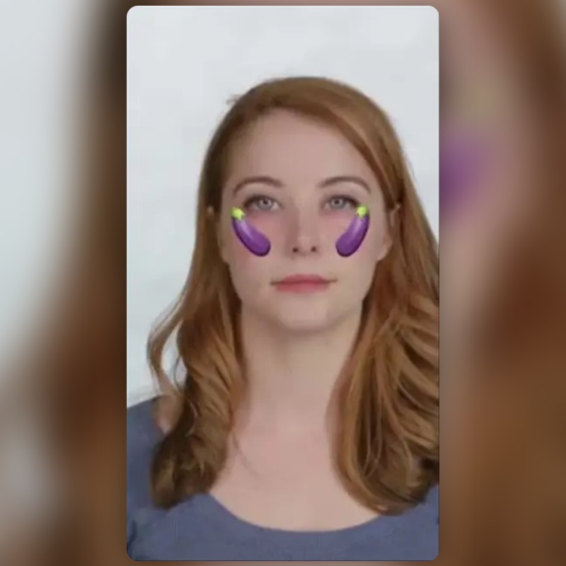 eggplant Lens by dany Snapchat Lenses and Filters