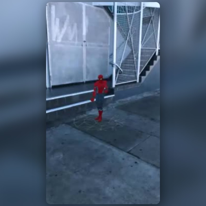 Chilling Spiderman Lens by Harry - Snapchat Lenses and Filters