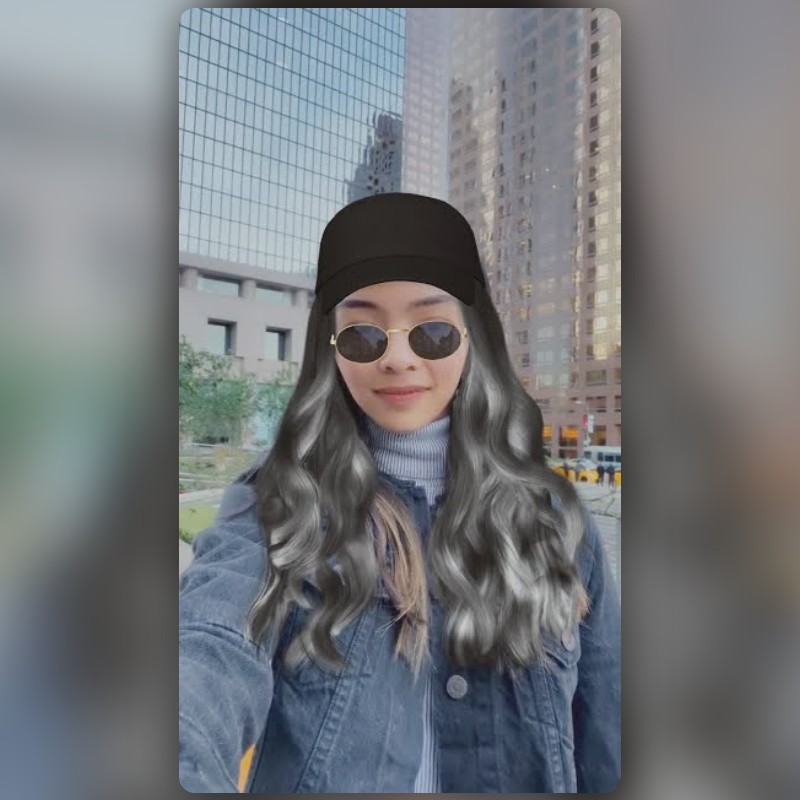 Silver Hairstyle Lens By Snapchat - Snapchat Lenses And Filters