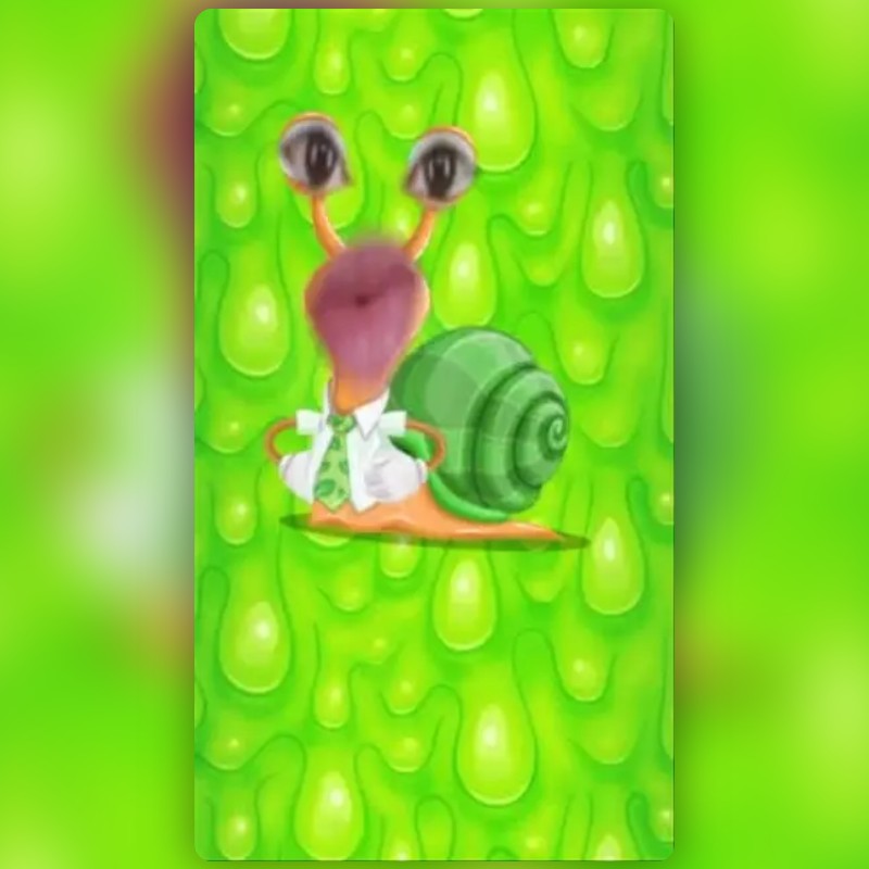 Snail Face Lens by Anastasia Berliana Snapchat Lenses and Filters