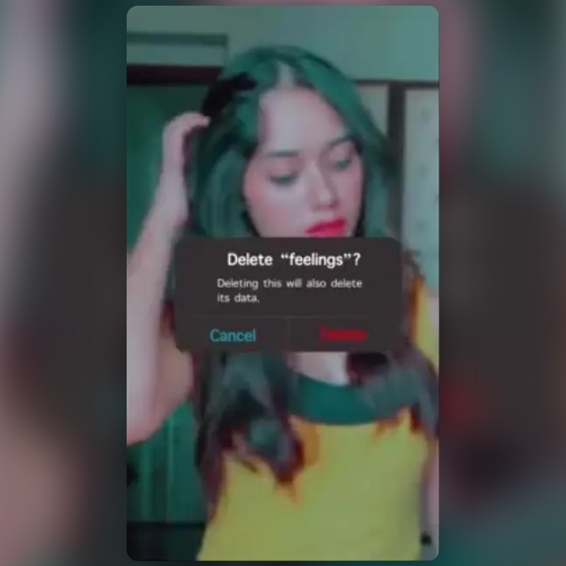 เลนส์ Feelings Delete สร้างโดย Sunny Bahadurpuria🎥 เลนส์และฟิลเตอร์