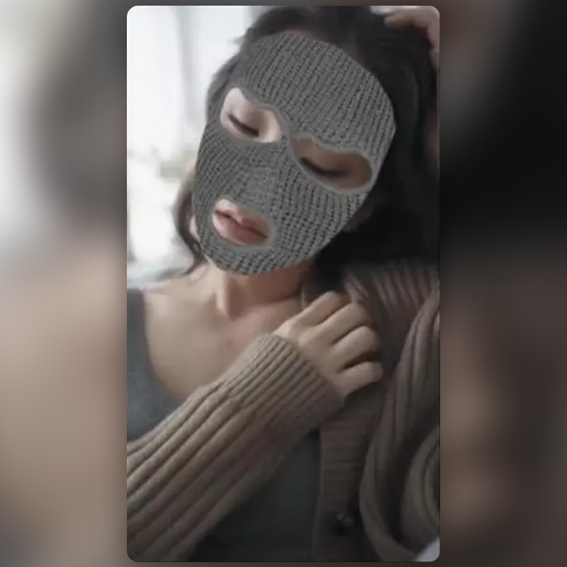 Gray Ski Mask Lens by Daniel Dupont Snapchat Lenses and Filters