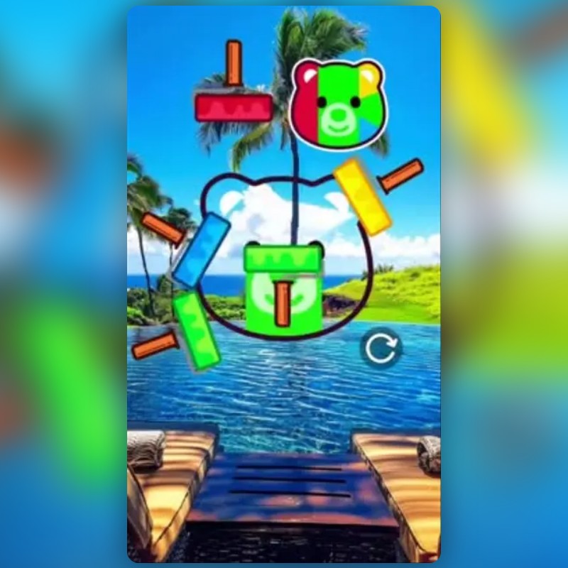 Bear Color Game Lens by Simon QR 🦖 - Snapchat Lenses and Filters