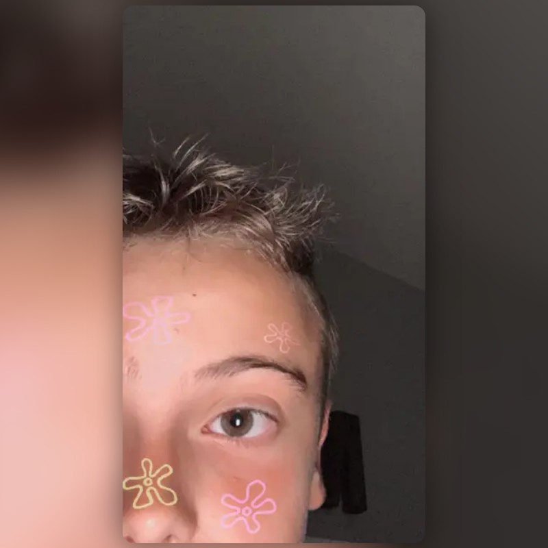 Spongebob Flowers Lens by DJ Mecca Snapchat Lenses and Filters