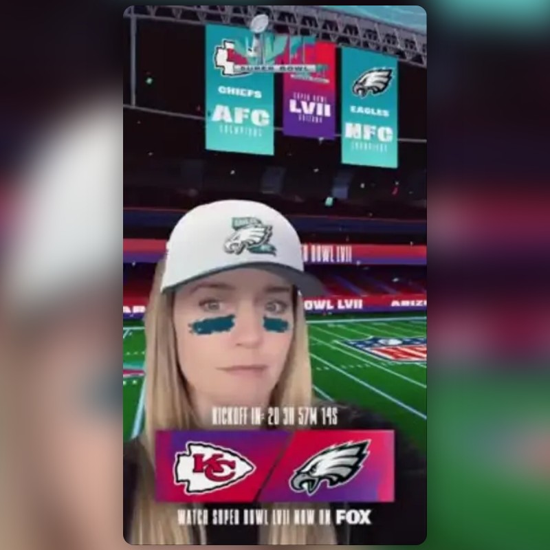Super Bowl Live Lens by NFL Snapchat Lenses and Filters
