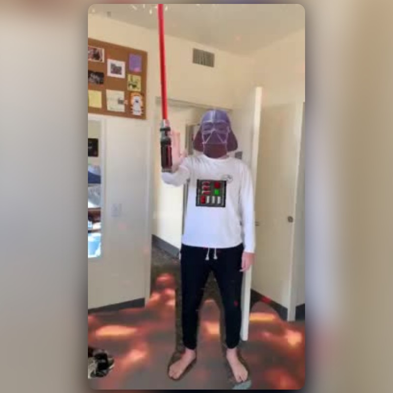 Darth Vader - Lava Lens by Booker Martin - Snapchat Lenses and Filters