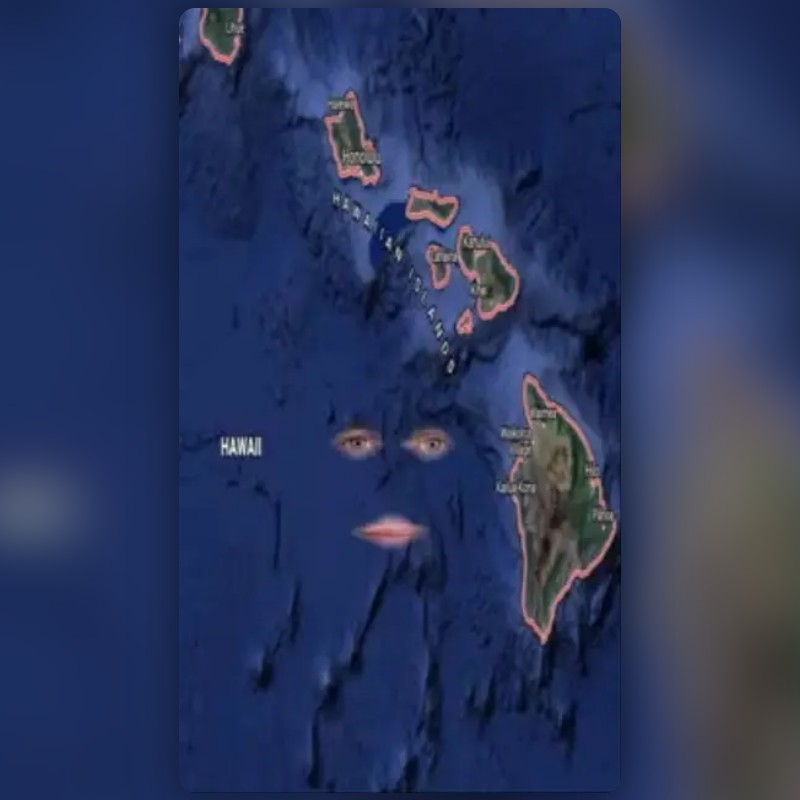 Hawaii Earthquake Lens by Bear Grizzly Snapchat Lenses and Filters