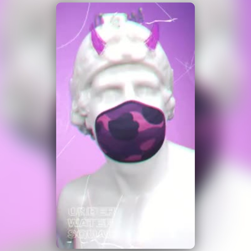 Purple Devil Mask Lens by Paper Triangles 😎 - Snapchat Lenses and Filters->すべての結果