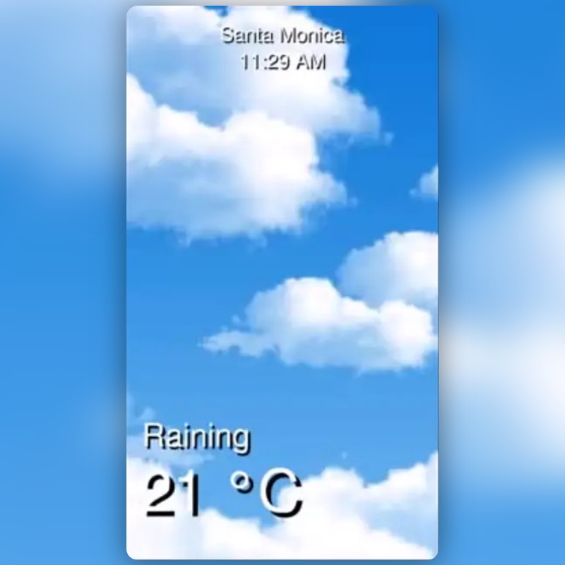 Weather Forecast Lens by Sachin Mehla 🇦🇺 Snapchat Lenses and Filters