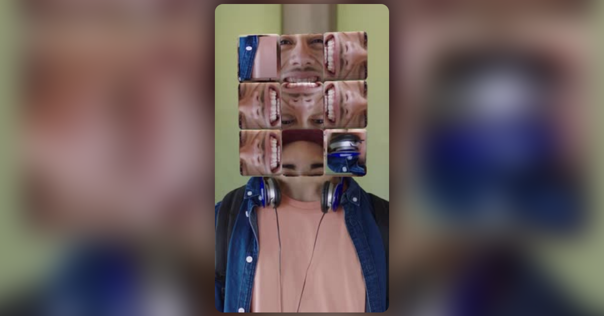 cube head cartoon
