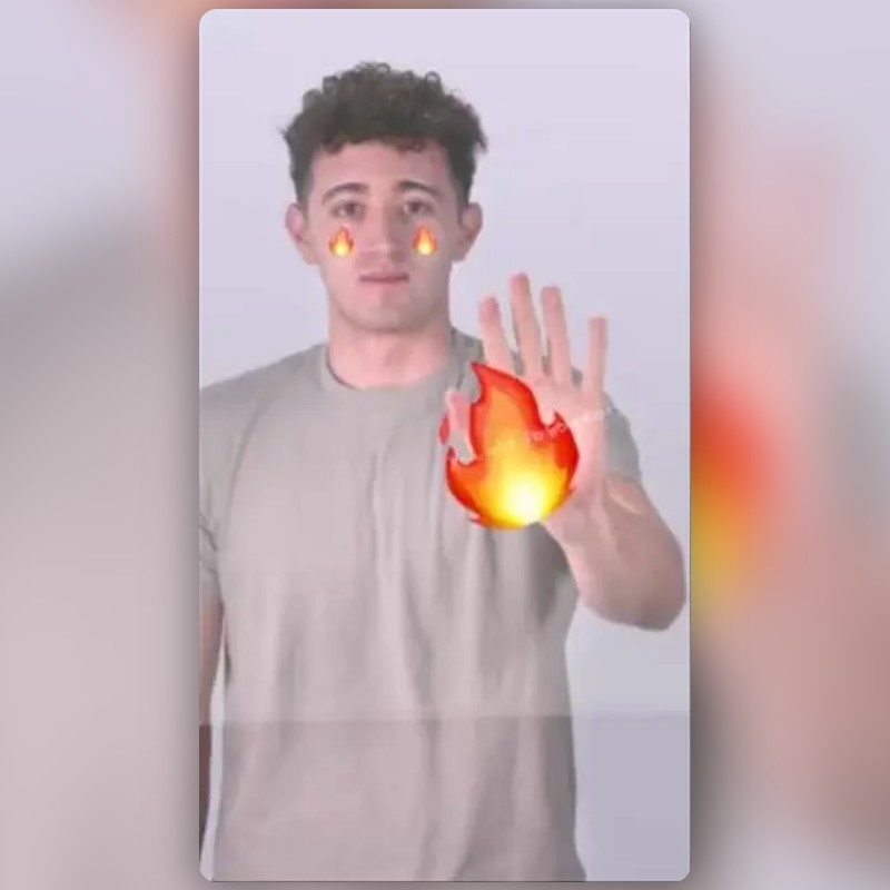 Fire Emoji Lens by emilia augustyn Snapchat Lenses and Filters