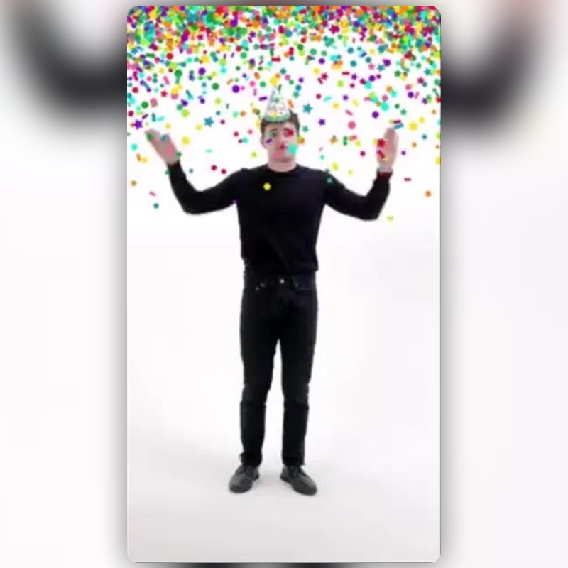 Confetti Birthday Lens by Nicole Russo Snapchat Lenses and Filters