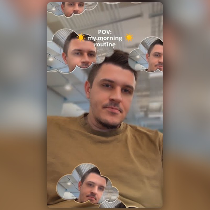 Snapchatが作成したPOV: My Routineフィルター | Snapchatレンズ