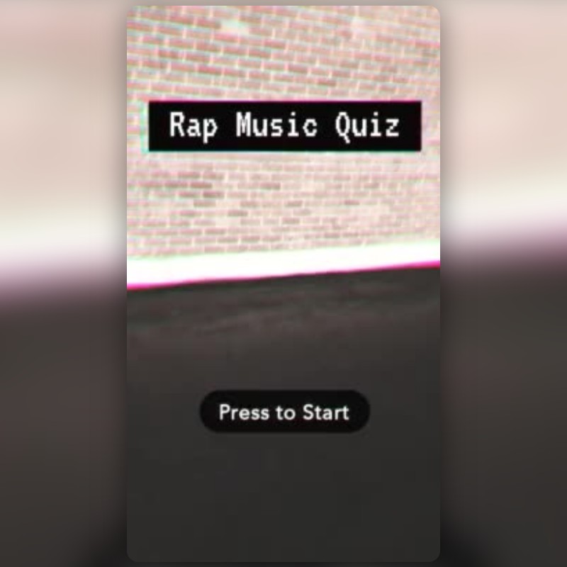 Rap Music Quiz Lens By Noah Lupo Snapchat Lenses And Filters