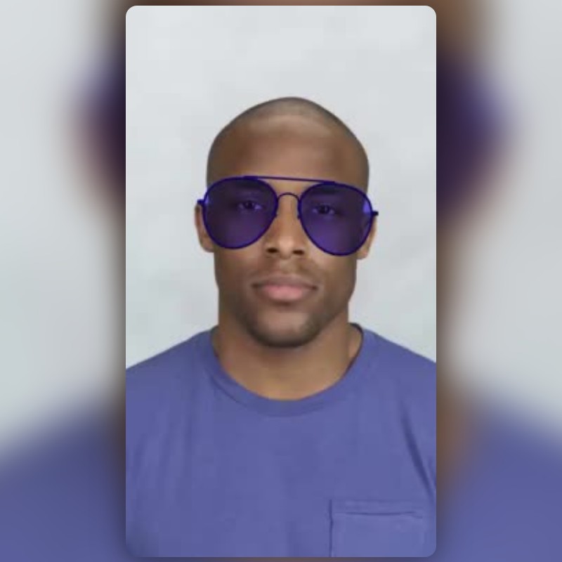 Blue aviators Lens by Superfan - Snapchat Lenses and Filters