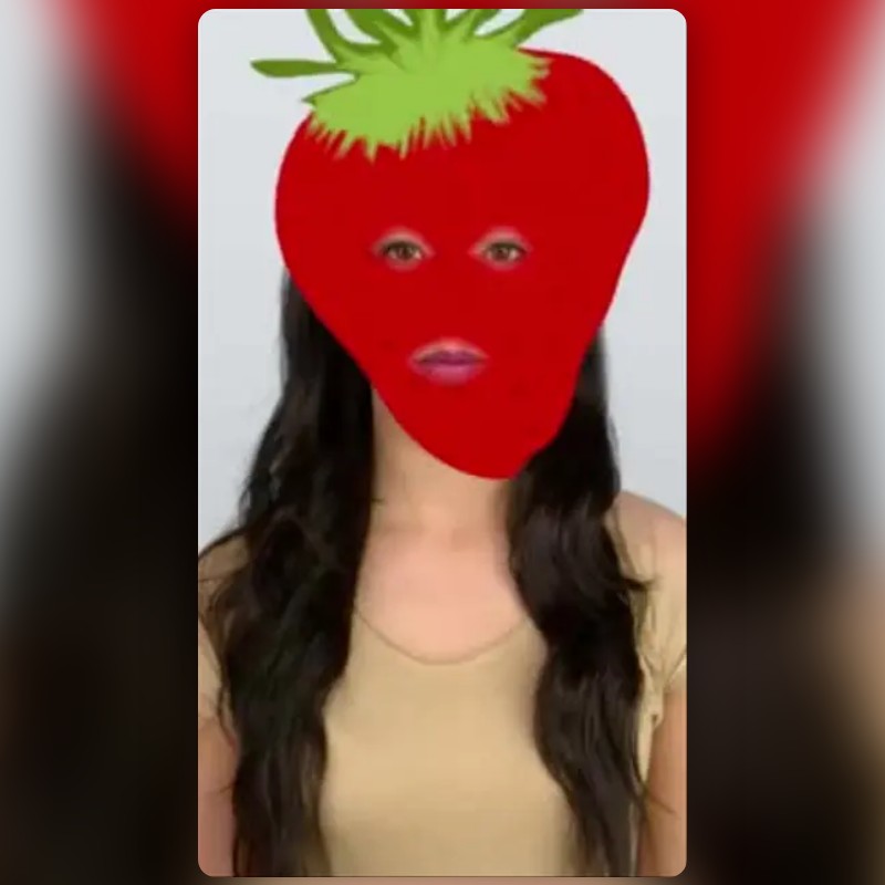 Strawberry Lens by Mar Snapchat Lenses and Filters