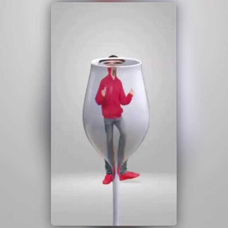 Through Wine Glass Lens by Audun Hilden Snapchat Lenses and Filters